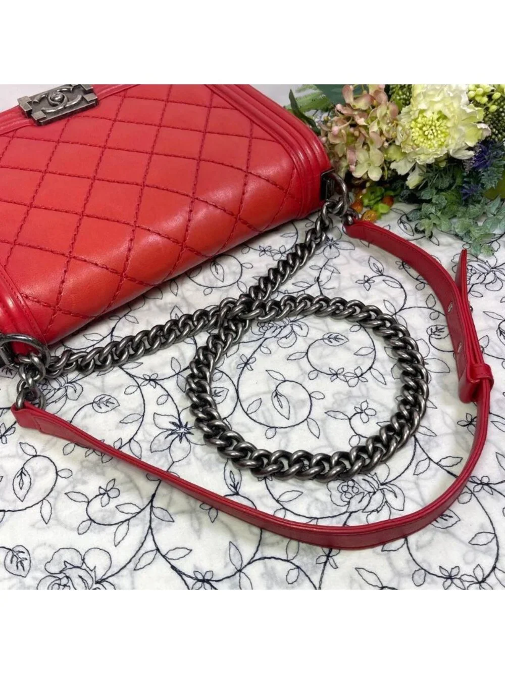 Chanel Boy Quilted Chain Shoulder